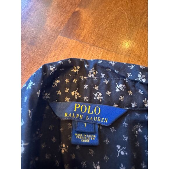 Girls polo, Ralph Lauren, long sleeve blouse size 7 - Picture 2 of 5
